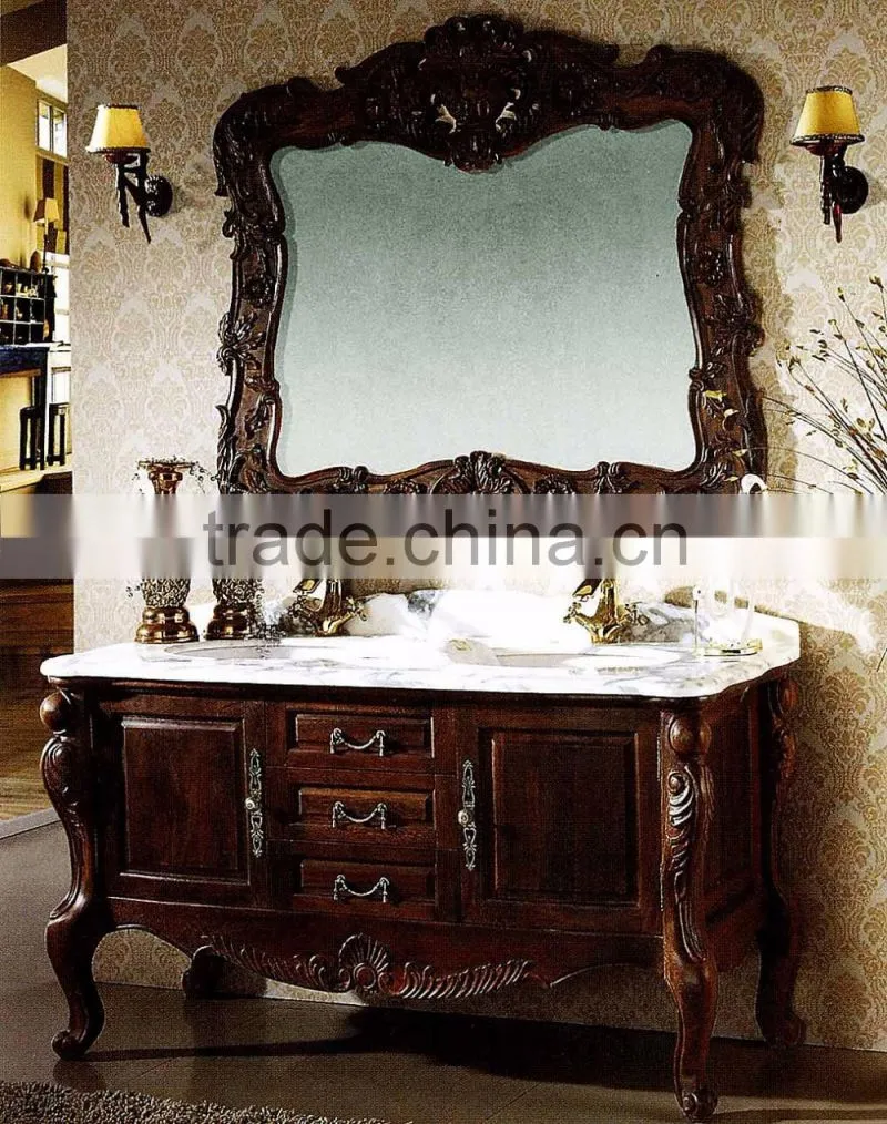 WTS155Y Sweet Vintage cherry finished Bathroom Vanity For French Country Bathrooms With Sanctuary Bathroom Design