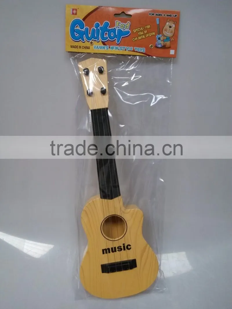 Musical instrument guitar toys cartoon intelligence guitar with light.Plastic toy Simulation 4-string guitar toys