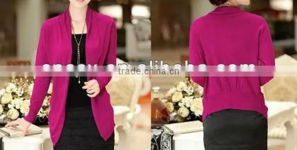 13STC5395 long sleeves women cashmere cardigan