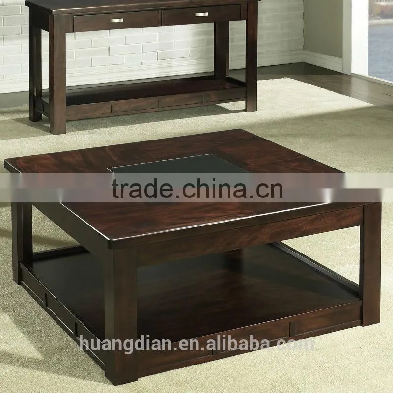 cheap modern home furniture square solid wood coffee tablefor sale