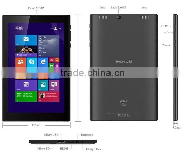 Original Ainol iNOVO8 8 inch Tablet PC IPS 1280x800 Intel Z3735D Quad Core 2GB RAM 32GB ROM Win8.1 Dual Camera OTG BT WIFI