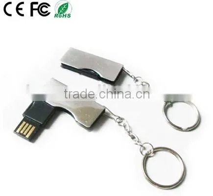 promotional folding business usb flash disk with key ring, gift USB