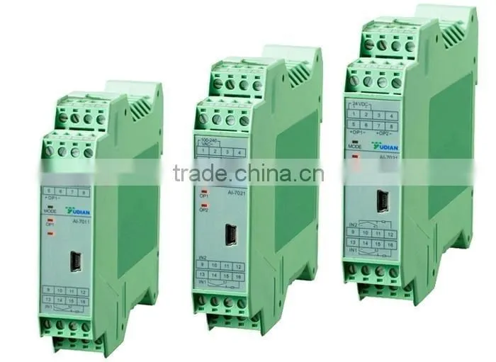 yudian rail din temperature meter signal isolator 4-20ma