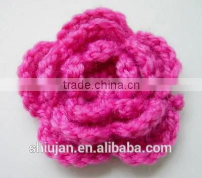 competitive crochet flower for garment decoration