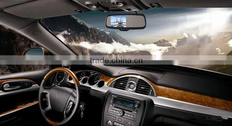 car digital rearview mirror with auto dimming /dvr /camera display