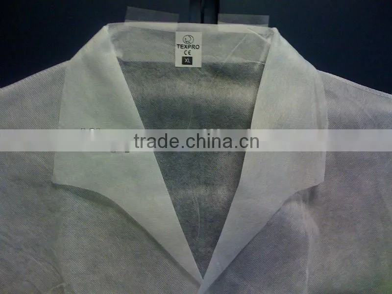 non-woven white lab coat