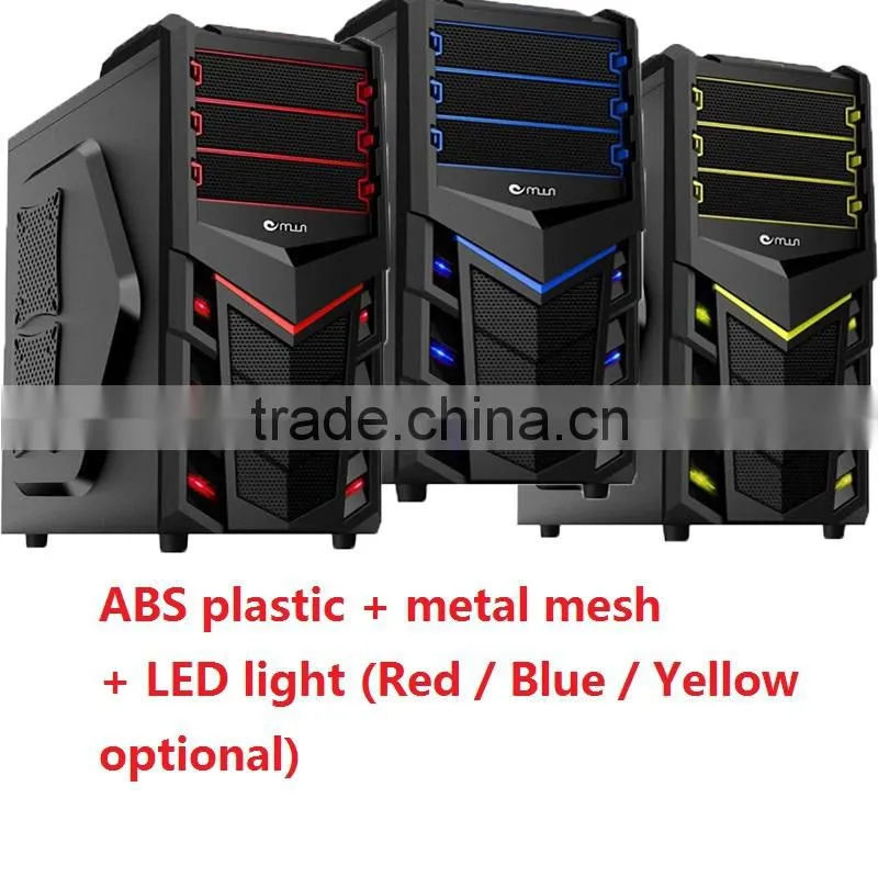 fancy front panel LED light gaming computer case