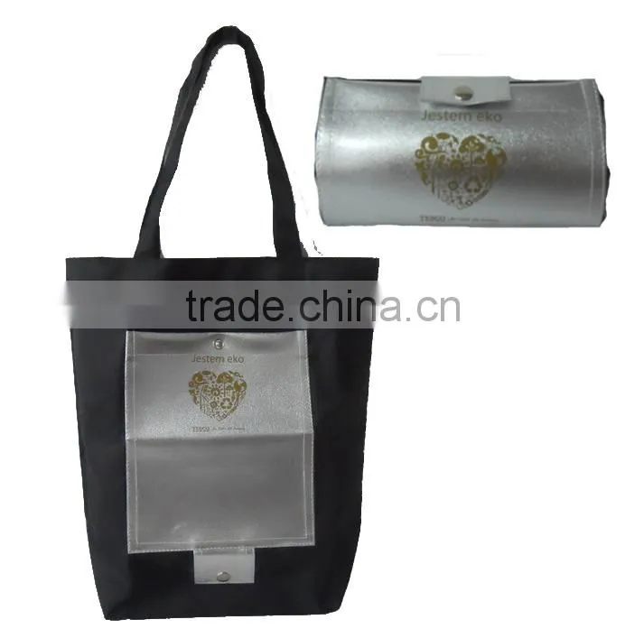 Mass production folded shopping bag