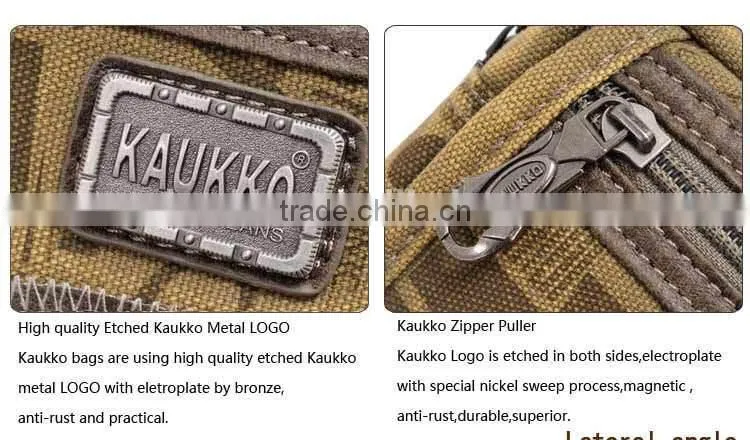 Classic Style Eastern Brand Kaukko Man Canvas Belt Fanny Pack Waist Bag