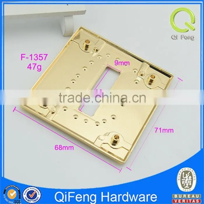 F-1357 square ring purse wholesale gold metal handbag ring
