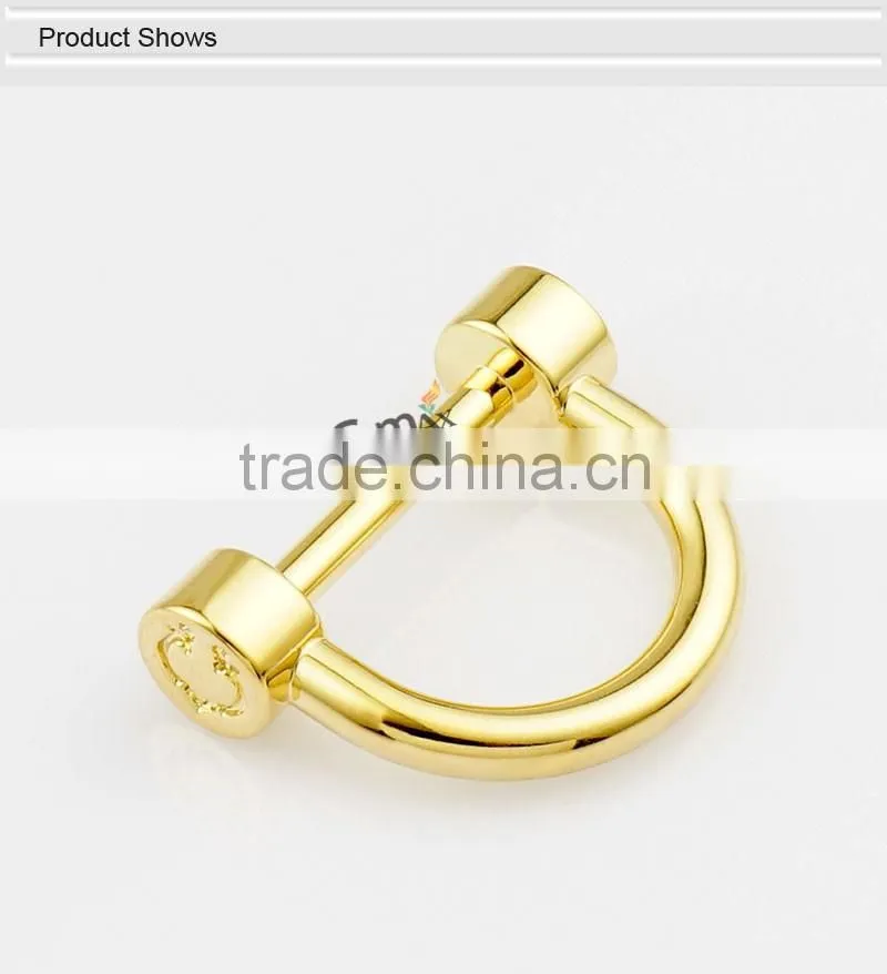 Steel Metal Buckle D Ring Clip For Canvas Leather Crossbody Bag