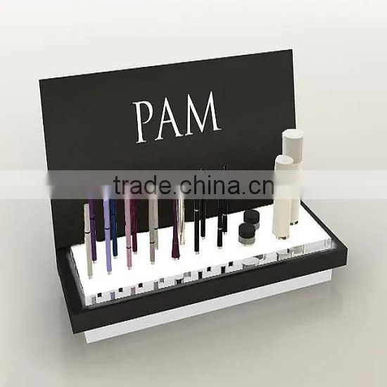 Acrylic makeup display rack