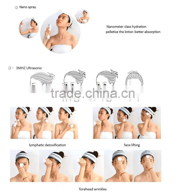Nano Water Spray super sonic Massage portable beauty instrument