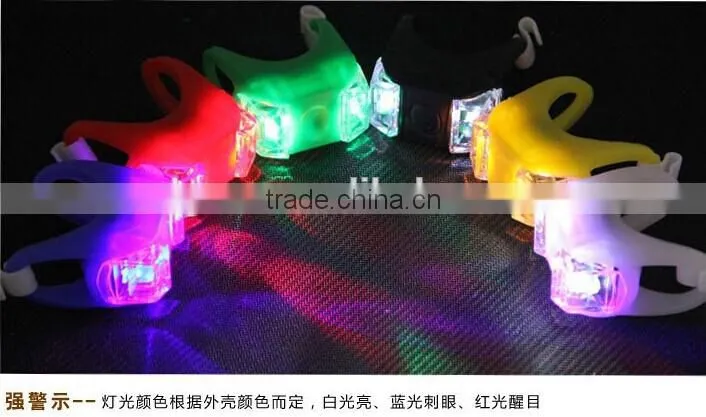 Factory supplier bike used outdoor lighting silicon led bike lights