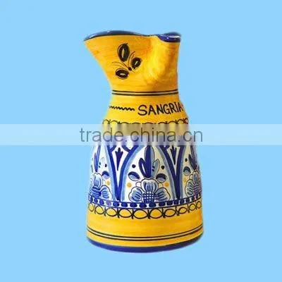 decorative ceramic spanish sangria pitchers