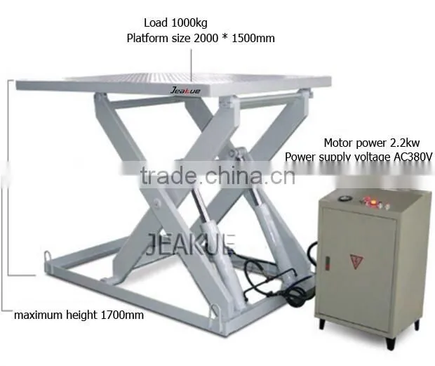 Single scissor Aluminum hydraulic lift table