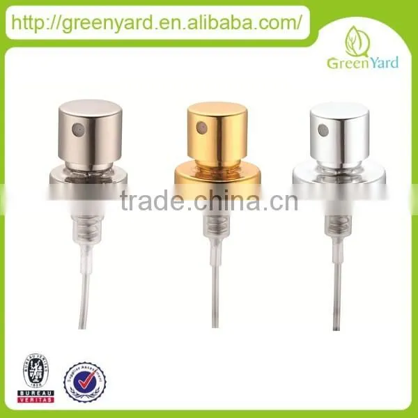 gold and silver color 20mm crimp pump for perfume glass bottle