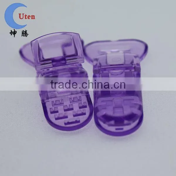 Colorful baby Pacifier badge T plastic Clip