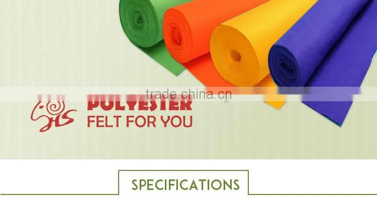First-Rate quality Colored Garment polyester felt roll