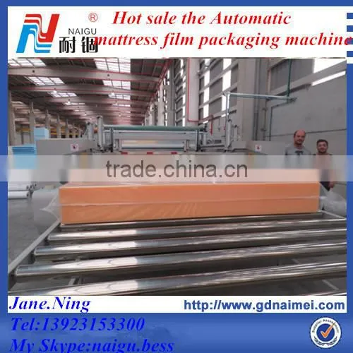 Has heat seal operation automatic mattress film packaging machine