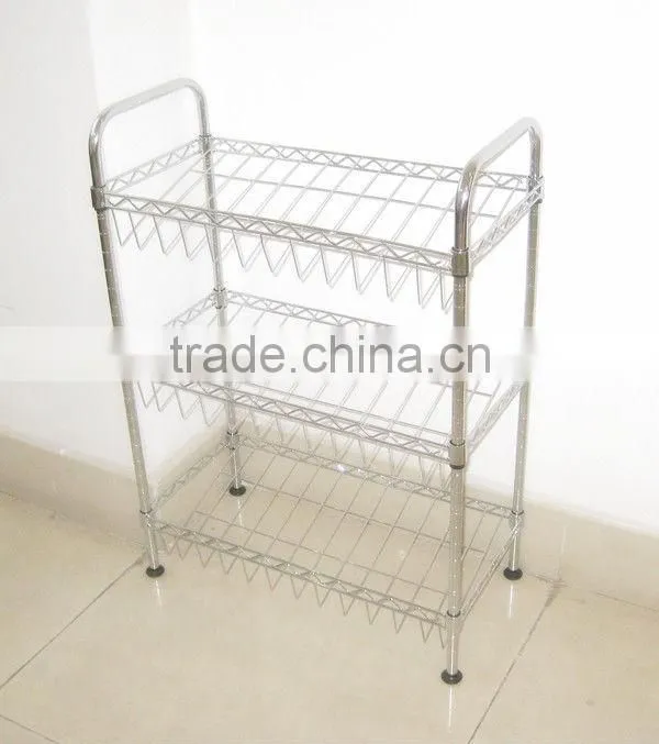 metal wire Shoe Rack Organizer Standing Storage Shelf