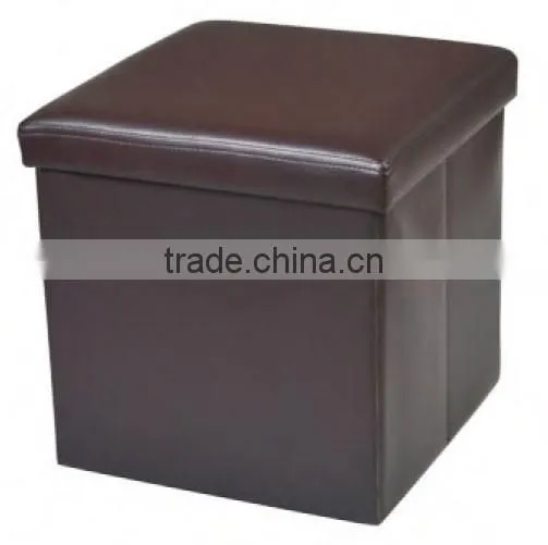 Wholesale Durable Colourful Folding Pu Leather Ottoman