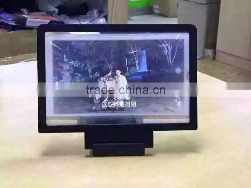 2015 New Arrival 3D Enlarged Screen Magnifier For Mobile Phones Fasion Design Stand For Mobile Phone Screen 4.7 Comes to Be 8.2