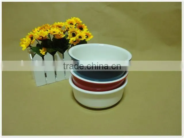 2014 Alibaba sale round shape baby white ceramic soup bowl