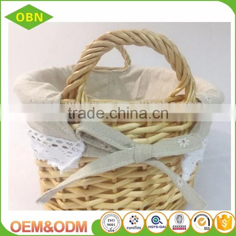 China manufacture export good quality custom Promotional cheap holiday wicker gift baskets