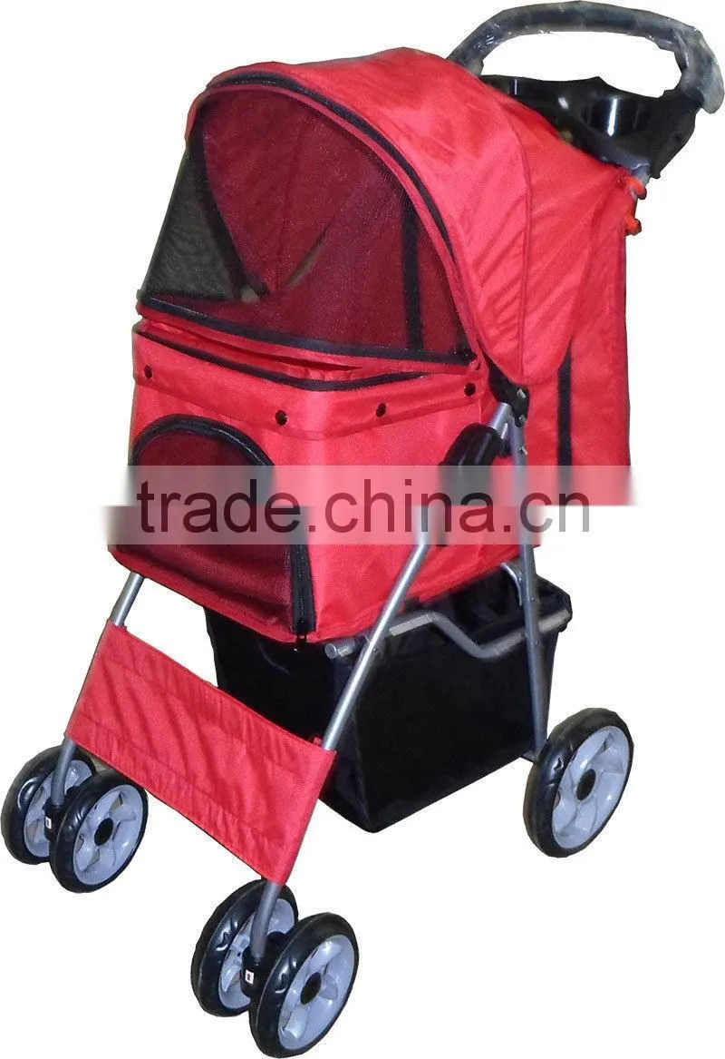 Pet Travel Stroller Pushchair Pram Jogger Buggy Swivel Wheels. H0116