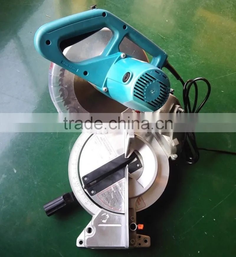 255mm 10in 1650w Power Wood/Aluminum Cutting Cut Off Machine Portable Electric Compound Bench Miter Saw