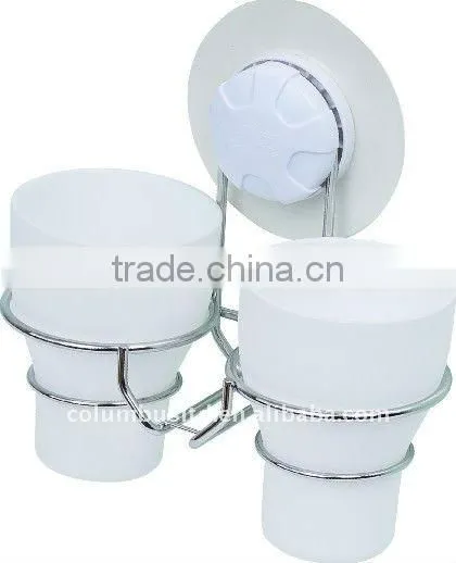 Suction bathroom accessories cup holder