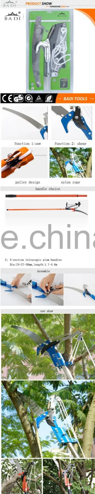 high quality garden pole saw pole tree pruner