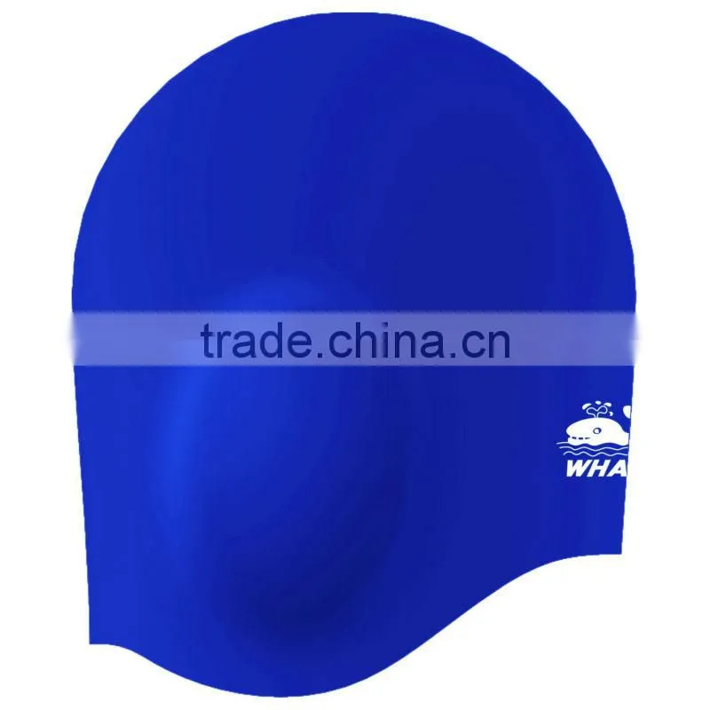 3D Ear Guanrd swim cap with 100%silicone, Unique design swim cap