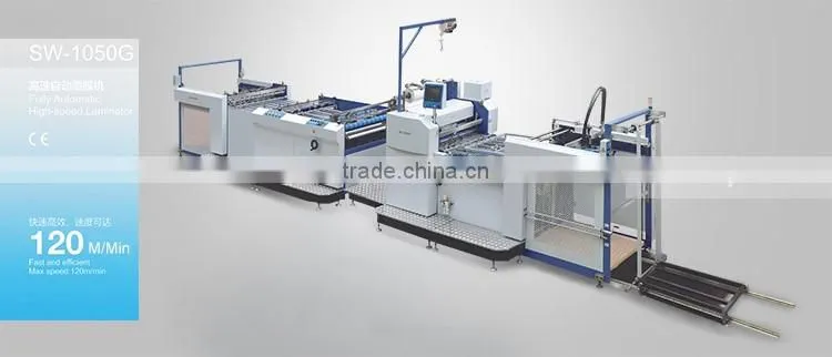 Automatic 120m/min Large Format Heated Roll film presswork thermal laminator machine