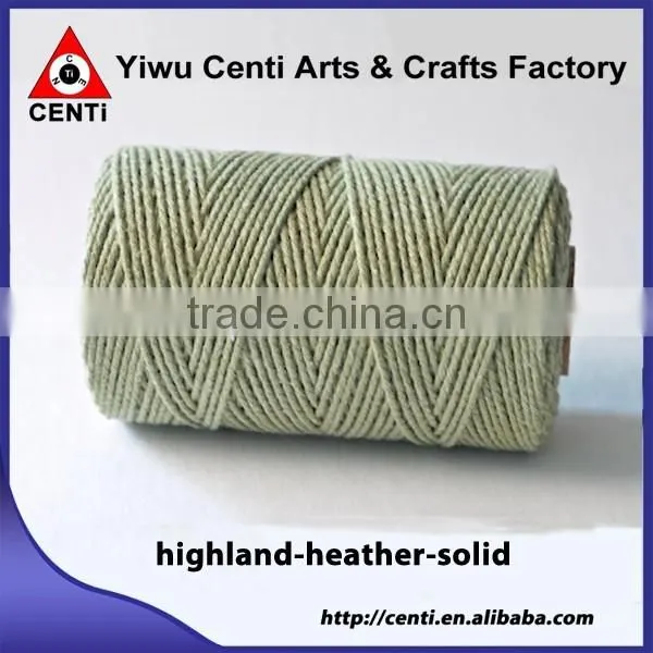 Quality blond solid cotton thread solid colour bakers twine