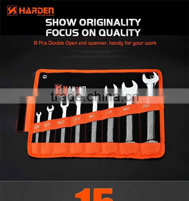 8 pcs double open -end spanner set labor saving wrench combination ratchet spanner