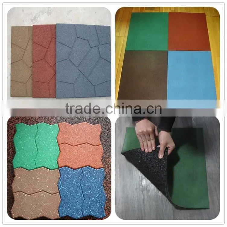 Double T Safety Rubber Tiles making equipments