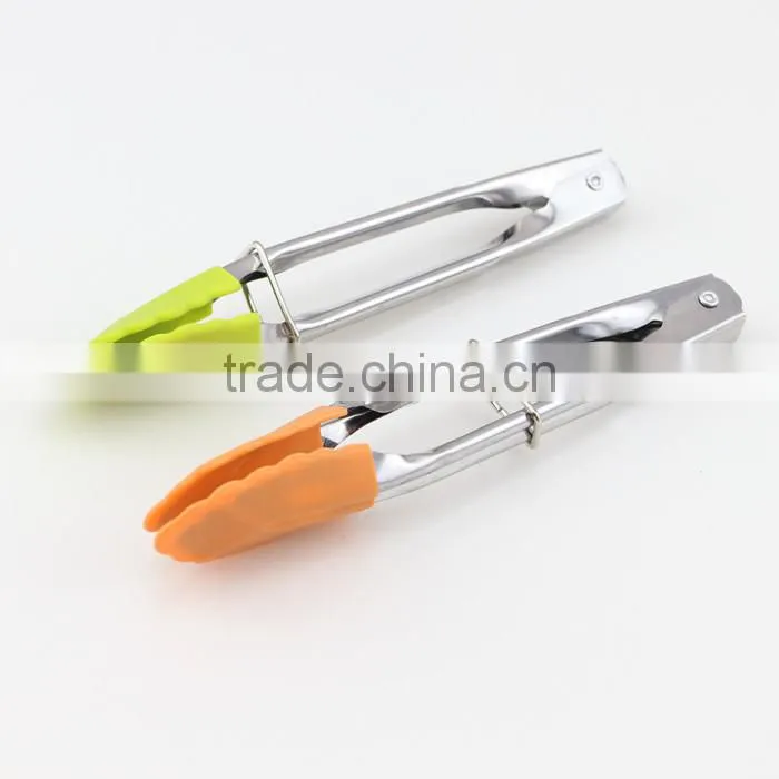 Stainless Steel Ergonomic Kitchen Tongs silicone kitchen tongs food tongs