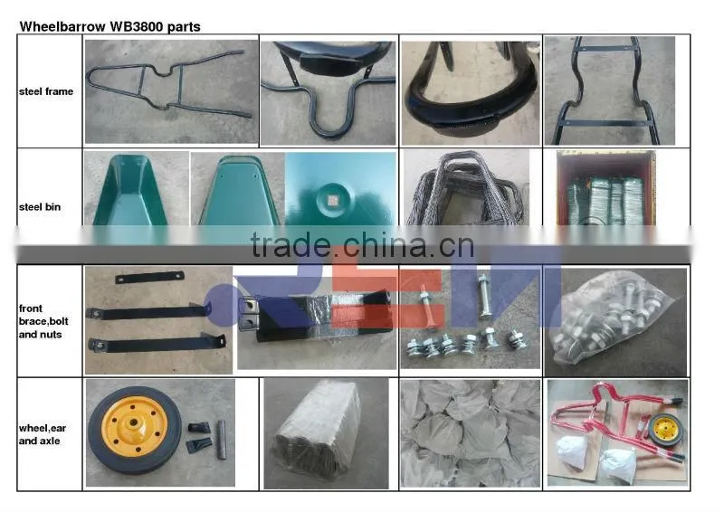 PVC wheelbarrow model WB3800 very popular in south Africa our hot-selling items