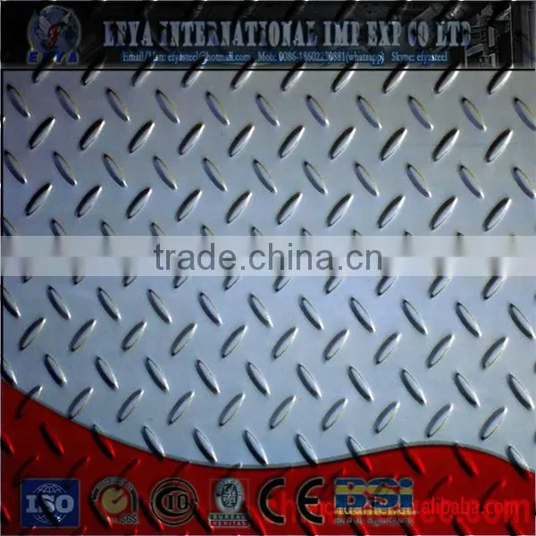 Steel plate, checkered plate
