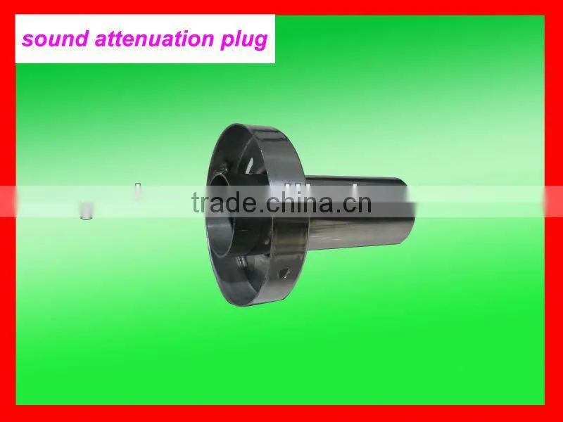 sound attenuation plug for muffler