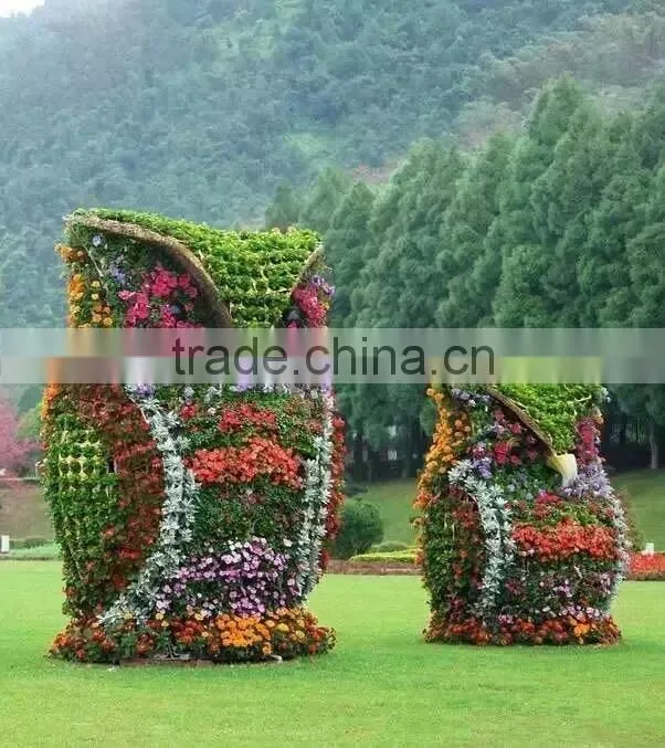Can be customize Landscape garden plastic aritificial grass topiary high simulation artificial grass topiary for sale