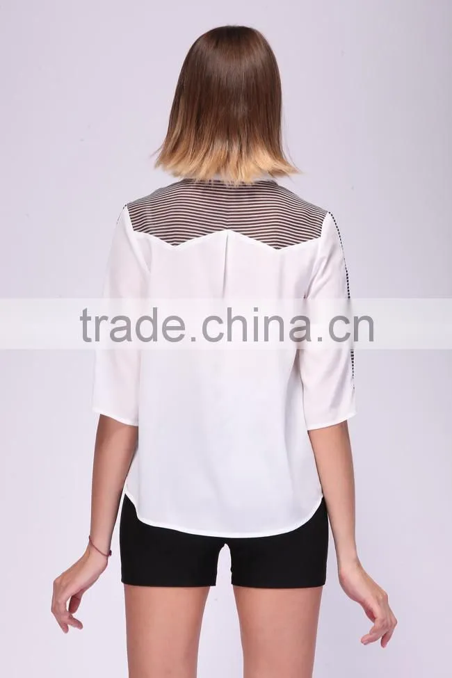 2013 new design blouse women shirt model