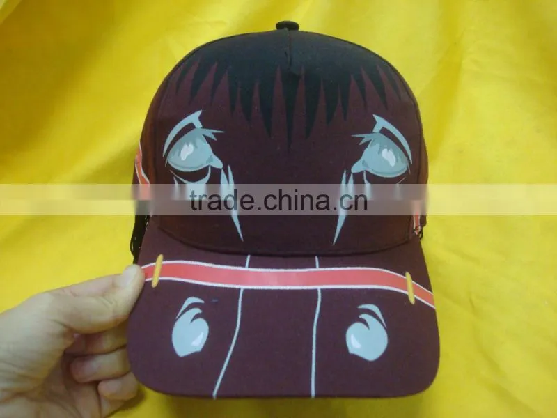 100% cotton crazy hats with printing LOGO