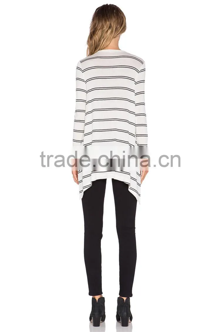 New fashion blank 100 cotton stripes tall t shirts custom tee shirts