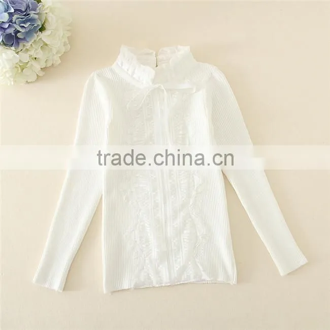 2015 Fashion Children Christmas Pullover Sweater white and black sweaters for girls