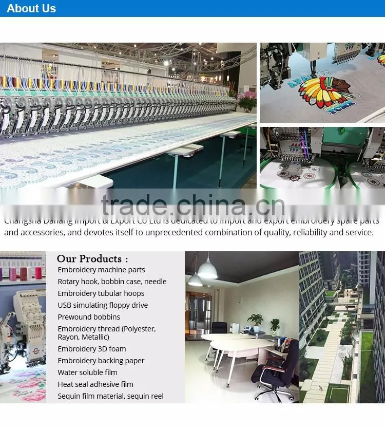 Sell 70D/2 White color L size paper side Embroidery Sewing prewound bobbins