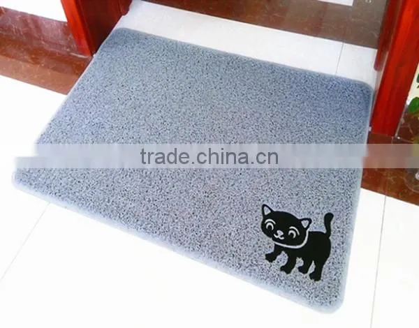 Custom size custom design cat litter mat from China manufacture