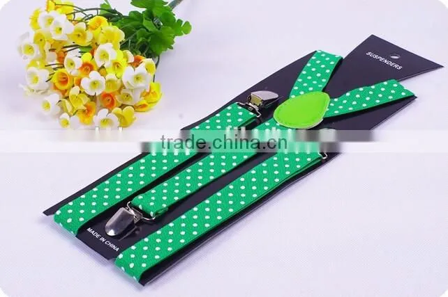 Polka Dot Braces Suspenders Elasticated Adjustable Polkadot Boys Girls 2.5cm/1"